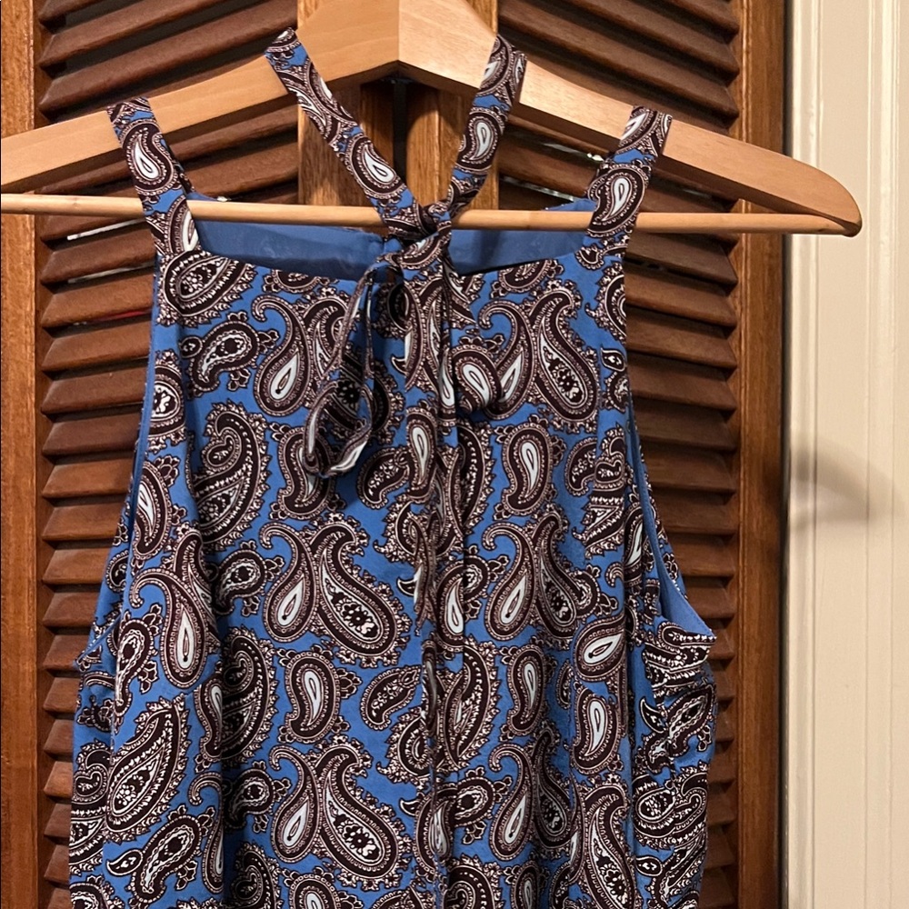 Banana Republic Blue Paisley Women's Blouse
